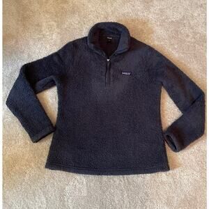 Patagonia Los Gatos Fleece Pullover Jacket Smolder Blue Womens Size Medium